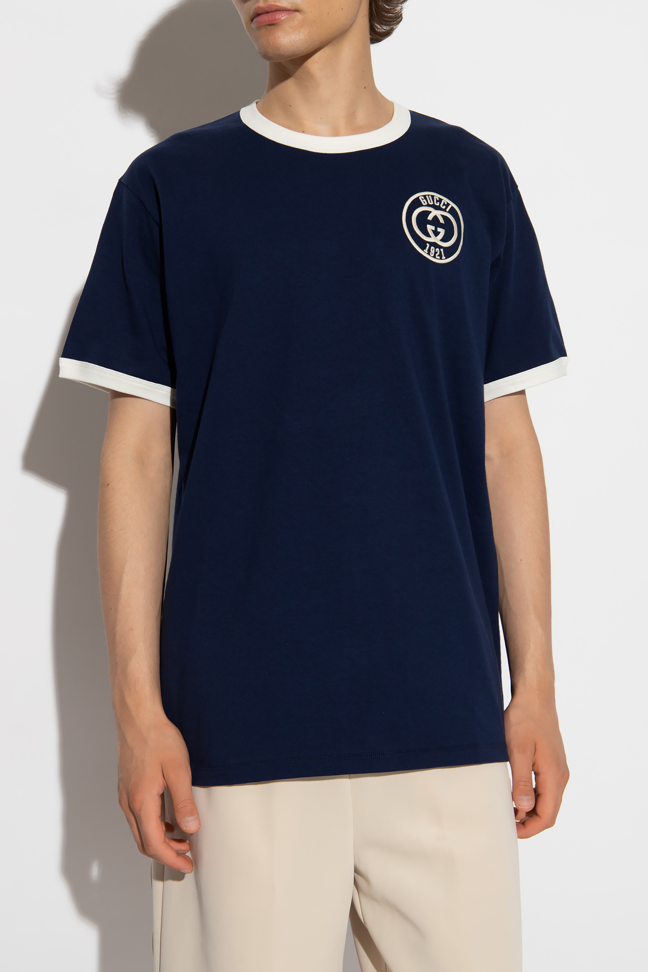 グッチ　Tシャツ GUCCI グッチ 727694 XJE7J × adidas アディダス トレフォイル